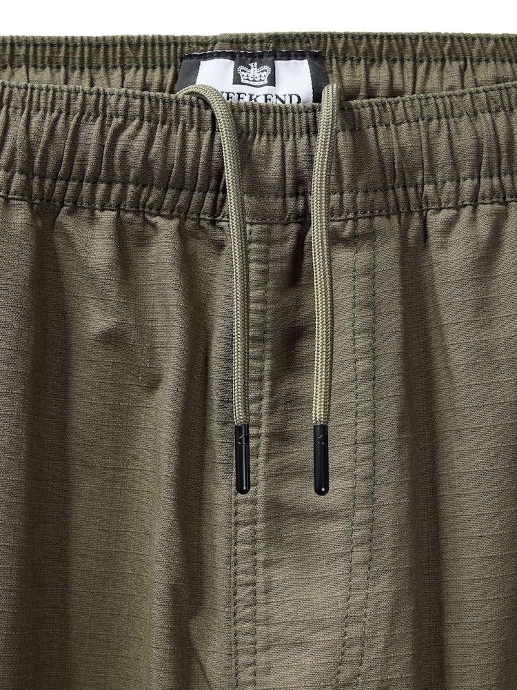 Weekend Offender Mens Pianemo Cotton Cargo 100% Cotton Trousers - Image 6 of 6