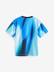 Blue All-Over Print Short Sleeve T-Shirt (3-16yrs) - Image 2 of 3