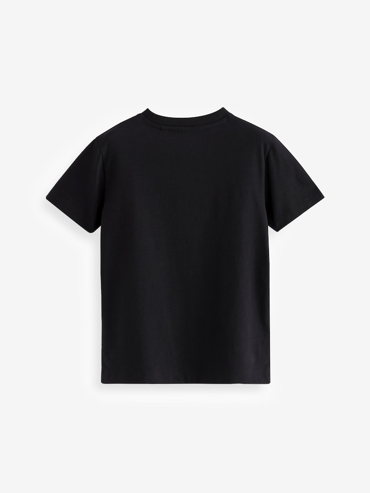 Navy Headphones 100% Cotton Short Sleeve Graphic T-Shirt (3-16yrs) - Image 2 of 3