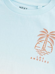 Blue Relaxed Fit Tie-Dye Short Sleeve 100% Cotton T-Shirt (3-16yrs) - Image 3 of 3