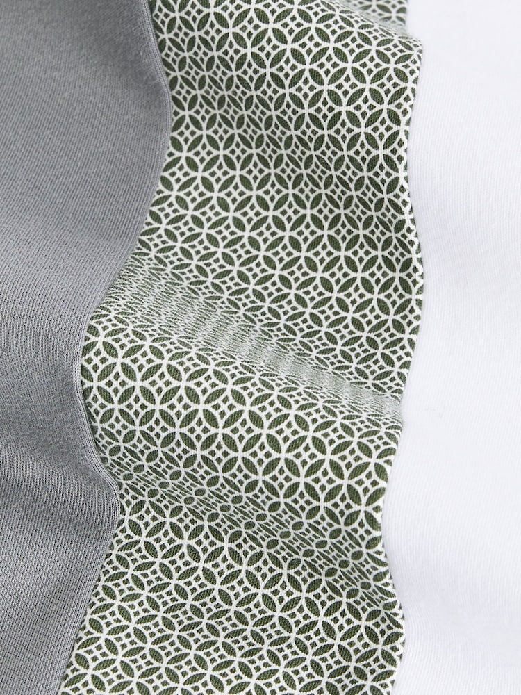 Cream/Grey Oversized 100% Cotton Short Sleeve Colourblock T-Shirt (3-16yrs) - Image 3 of 3