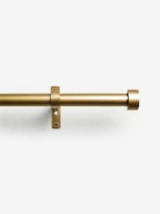 Gold Stud Finial Extendable 28mm Curtain Pole Kit - Image 1 of 5