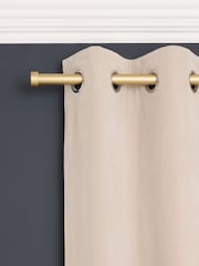 Gold Stud Finial Extendable 28mm Curtain Pole Kit - Image 2 of 5