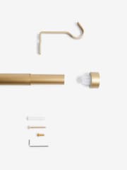 Gold Stud Finial Extendable 28mm Curtain Pole Kit - Image 5 of 5