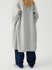 American Vintage Grey Dadoulove Longline Wool Coat - Image 2 of 4