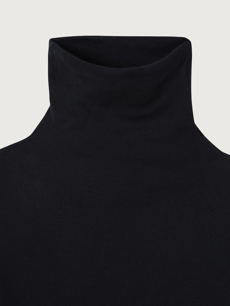 American Vintage Massachusetts Light Weight Stretch Long Sleeve Black T-Shirt - Image 4 of 4