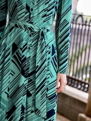 Sosandar Multi/White Midi Shirt Dress - Image 4 of 4