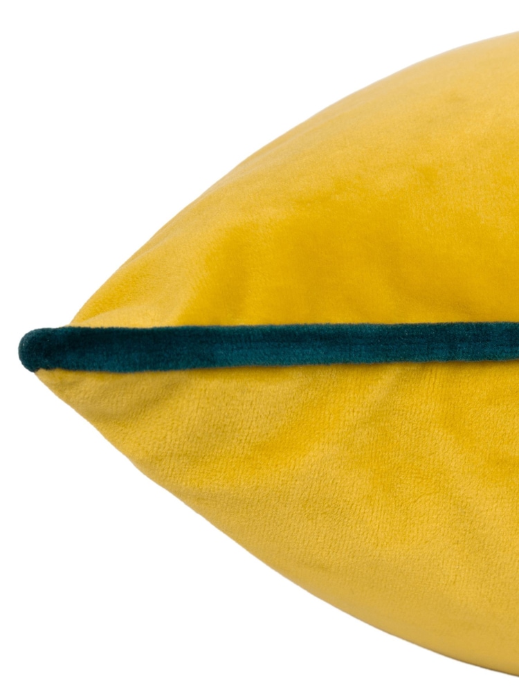 Furn Yellow Meridian Velvet 55cm X 55cm Cushion Cover - Image 6 of 6 Furn Yellow Meridian Velvet 55cm X 55cm Cushion Cover - Image 6 of 6