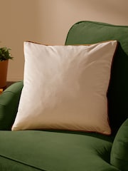 Furn Natural Meridian Velvet 55cm X 55cm Cushion Cover - Image 1 of 6