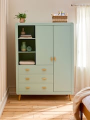 Sage Green Alix Kids Triple Wardrobe - Image 3 of 7