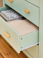 Sage Green Alix Kids Triple Wardrobe - Image 4 of 7