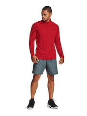 Under Armour Dark Red Tech Quarter Zip Fleece - Image 3 of 6