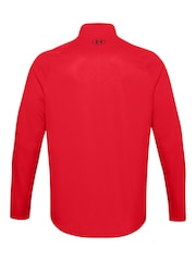 Under Armour Dark Red Tech Quarter Zip Fleece - Image 6 of 6