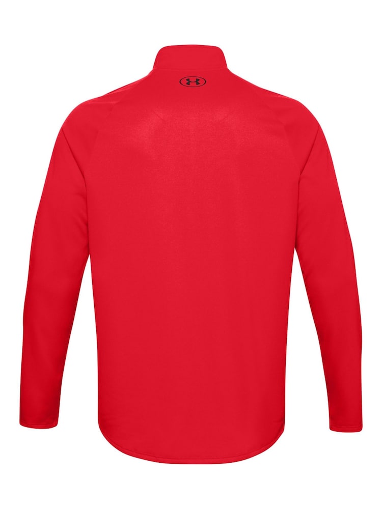 Under Armour Dark Red Tech Quarter Zip Fleece - Image 6 of 6