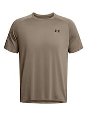 Серо-коричневый - Футболка Under Armour Tech 2 - Изображение 3 из 4