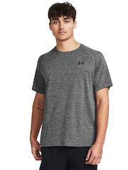 Under Armour Grey Grey Tech Textured T-Shirt - Image 1 of 5
