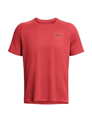 Under Armour Red Tech Textured T-Shirt - Image 3 of 5