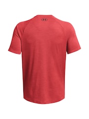 Under Armour Red Tech Textured T-Shirt - Image 4 of 5