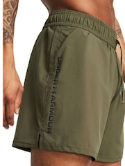 Under Armour Green Woven Wordmark Shorts - Image 4 of 4