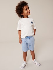 Blue Stripe Lightweight Jersey Shorts (3mths-7yrs) - Image 1 of 6