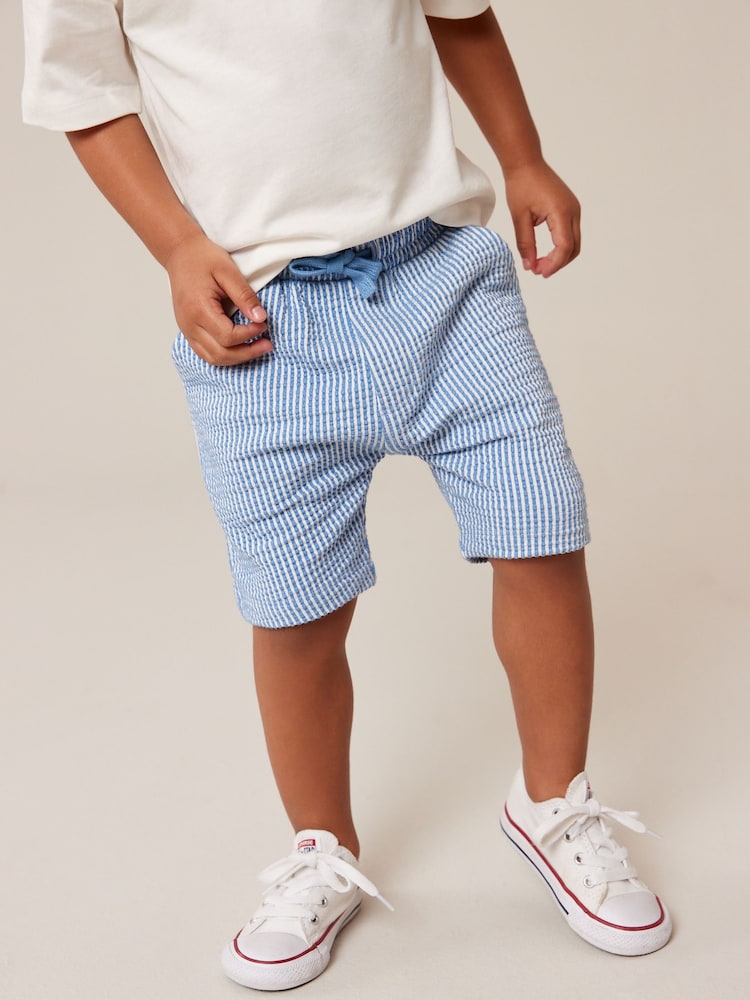 Blue Stripe Lightweight Jersey Shorts (3mths-7yrs) - Image 2 of 6