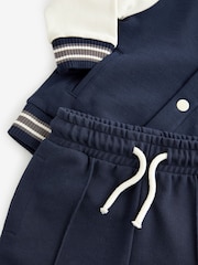 Navy Blue Letterman and Shorts Set (3mths-7yrs) - Image 7 of 7