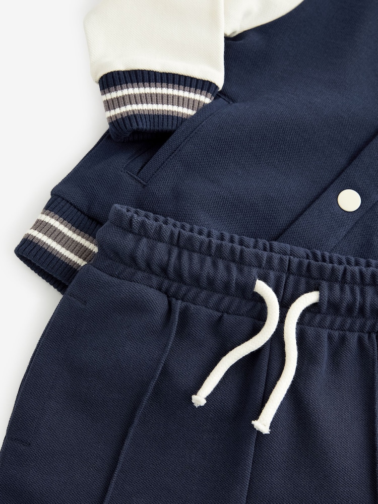 Navy Blue Letterman and Shorts Set (3mths-7yrs) - Image 7 of 7