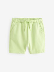 Green 100% Cotton Jersey Shorts (3mths-7yrs) - Image 1 of 3