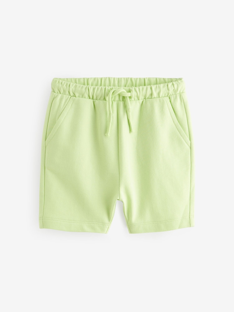 Green 100% Cotton Jersey Shorts (3mths-7yrs) - Image 1 of 3