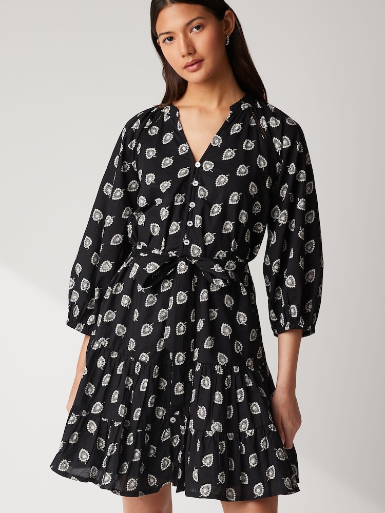Black Belted Mini Dress - Image 1 of 5 Black Belted Mini Dress - Image 1 of 5