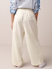Ecru White Nylon Track Boxer Trousers - Image 3 of 6