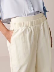 Ecru White Nylon Track Boxer Trousers - Image 4 of 6
