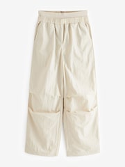 Ecru White Nylon Track Boxer Trousers - Image 5 of 6