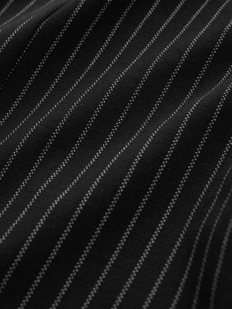 Black Stripe Jersey Blazer Mini Dress - Image 6 of 6