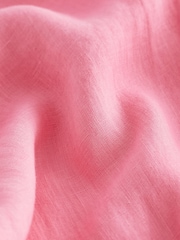 Pink Premium 100% Linen Wide Leg Trousers - Image 6 of 6