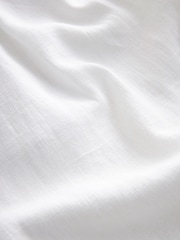 White Linen Blend Wide Leg Trousers - Image 6 of 6