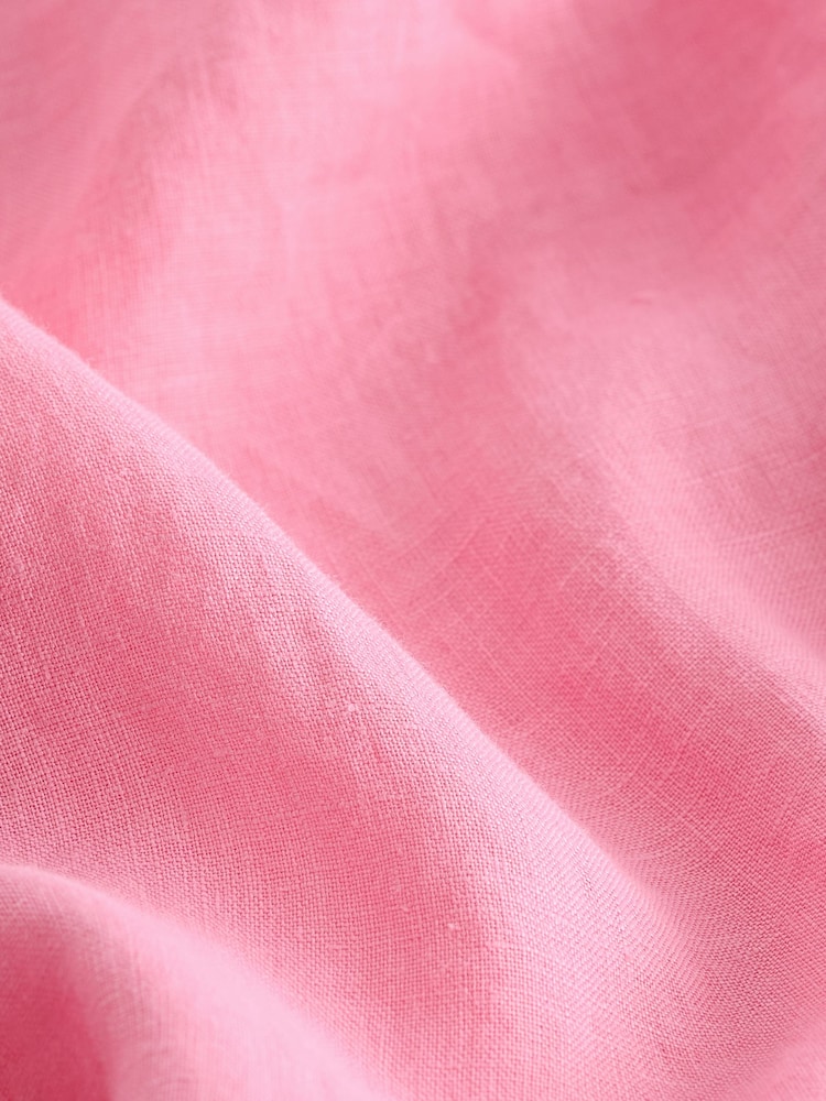 Pink Premium 100% Linen Top - Image 6 of 6