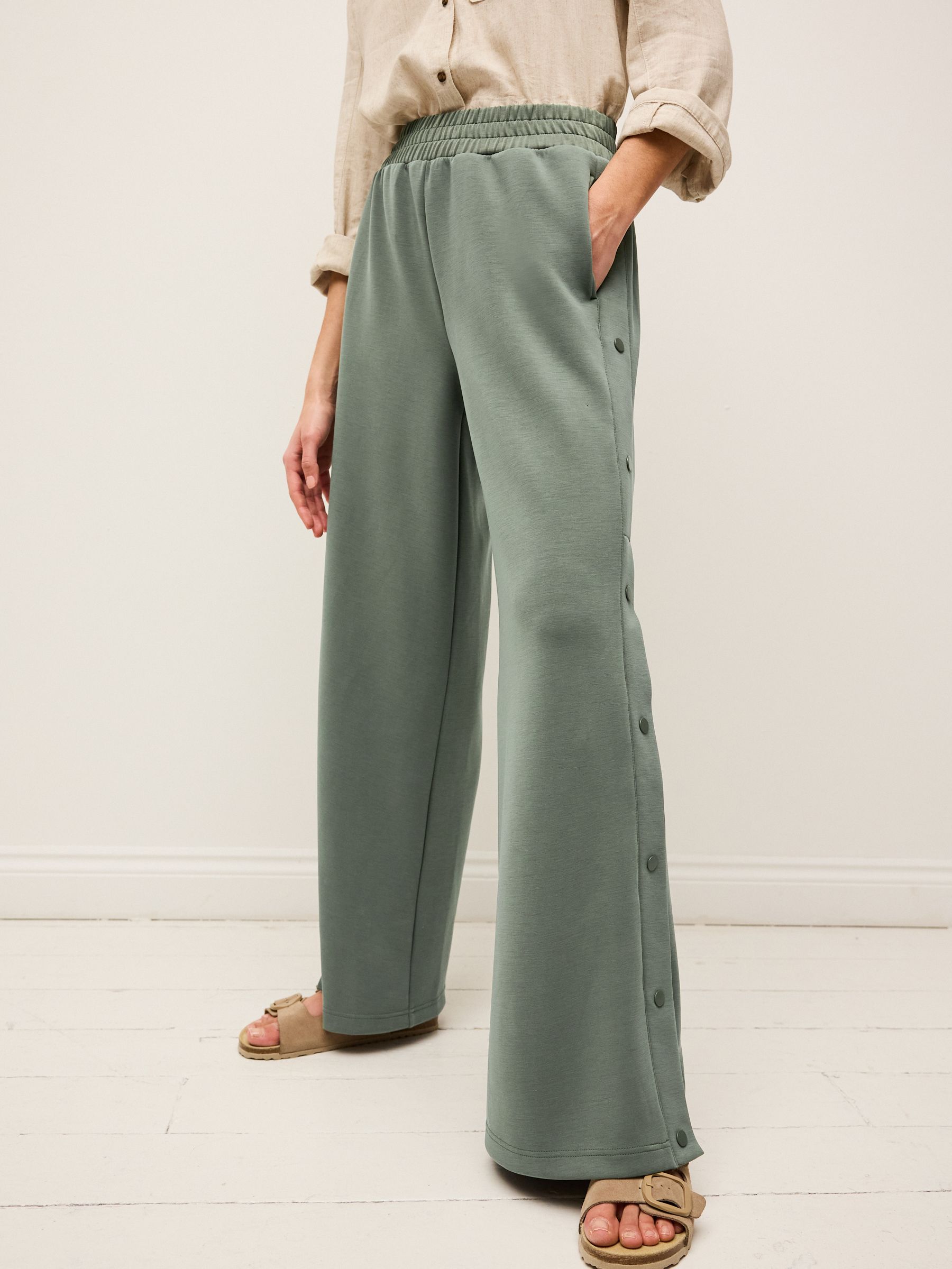 Popper pants womens green shop