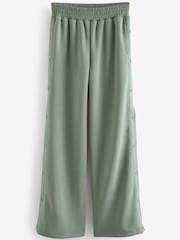 Khaki Green Soft Jersey Popper Side Trousers - Image 5 of 6
