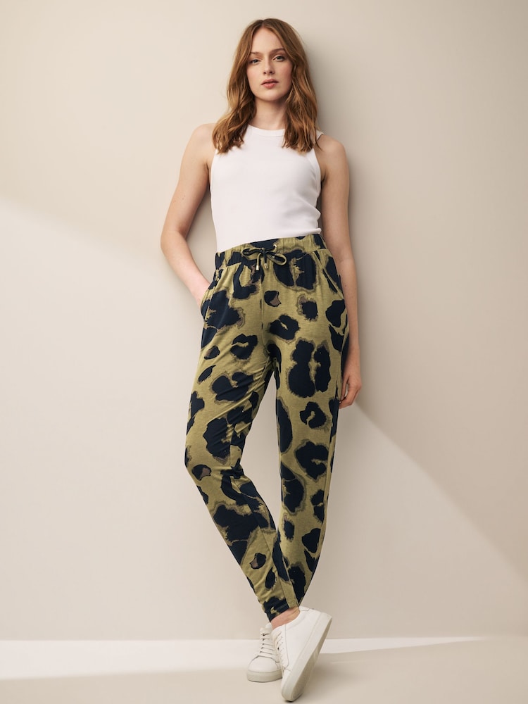 Green Jersey Joggers - Image 1 of 6