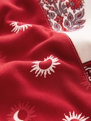 Red Summer Maxi Kaftan Dress - Image 6 of 6