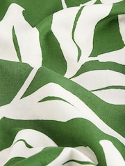 Green/White Oversized Cover Up Kaftan With Linen - Image 7 of 7