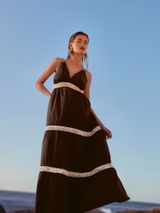 Black Summer Tiered Dress - Image 2 of 6