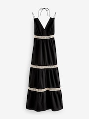 Black Summer Tiered Dress - Image 5 of 6
