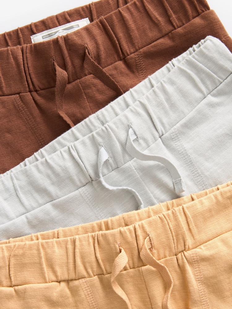 Minerals 100% Cotton Lightweight Joggers 3 Pack (3mths-7yrs) - Image 5 of 5