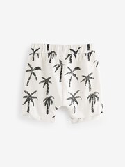 Monochrome Palm Trees All-Over Print Lightweight 100% Cotton Jersey Shorts 3 Pack (3mths-7yrs) - Image 5 of 6