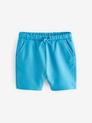 Blue/Teal/Mineral Jersey Shorts 3 Pack (3mths-7yrs) - Image 4 of 6