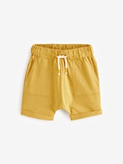 Ochre Yellow Stripe All-Over Print Lightweight 100% Cotton Jersey Shorts 3 Pack (3mths-7yrs) - Image 4 of 6