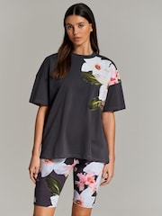 B By Ted Baker Cotton T-Shirt and Cycling Shorts Set - Image 5 of 12