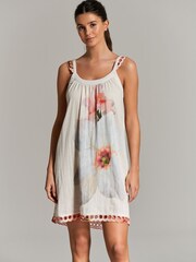 B by Ted Baker Ecru 100% Cotton Crinkle Slip - Image 2 of 7